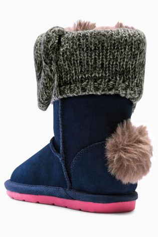 Knit Bunny Pull-On Boots (Younger Girls)